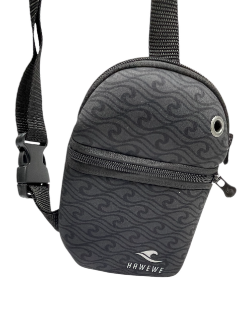 Shoulder Mini Bag Preta Neoprene Hawewe