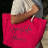 bolsa lona enjoy life pink 2