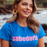 camiseta estampada azul sabedoria hawewe 3