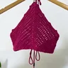 top frente unica croche pink hawewe 2