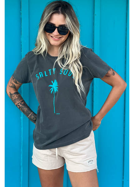 Camiseta Cinza Estonada Salty Soul Hawewe