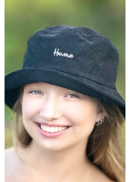Chapéu Bucket Hat Cotele Preto Hawewe