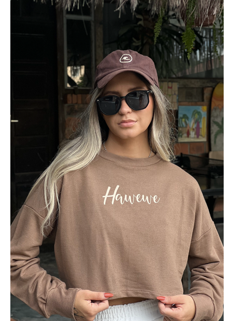 cropped manga longa moletinho 180gr hawewe 7