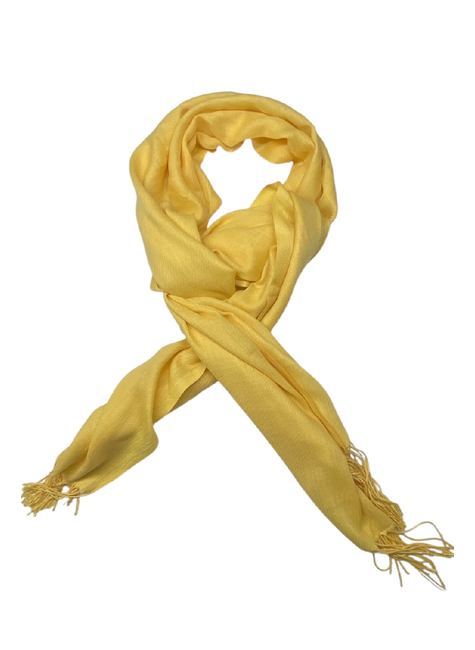 pashmina basica amarela